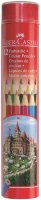 Цветные карандаши COLOUR PENCILS Faber-Castell, туба, 12 цв.